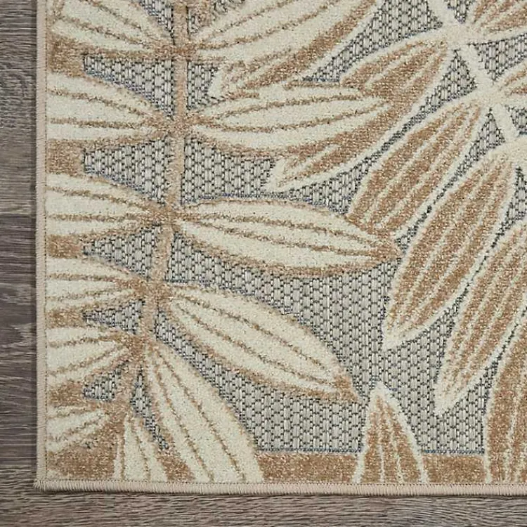 Kirklands Home Natural Botanical Leaves Outdoor Area Rug, 9x13 Discount