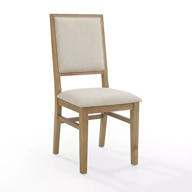 Kirklands Home Natural Cream Upholstered Dining Chairs, Set of 4 Ivory Best