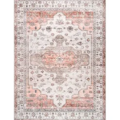 Kirklands Home Natural Faded Vintage Washable Runner Outlet
