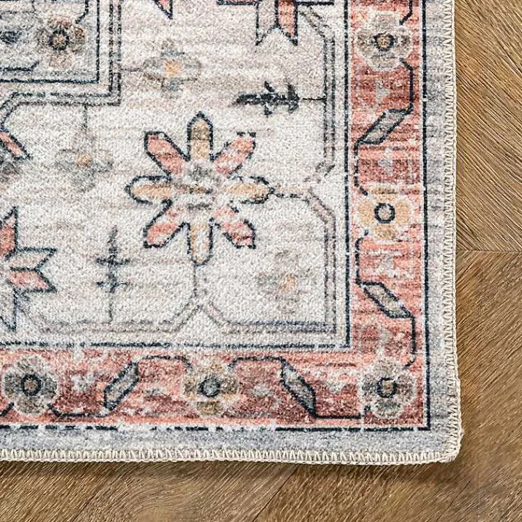 Kirklands Home Natural Faded Vintage Washable Area Rug, 3x5