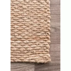 Kirklands Home Natural Halsey Area Rug, 5x8 Tan Hot