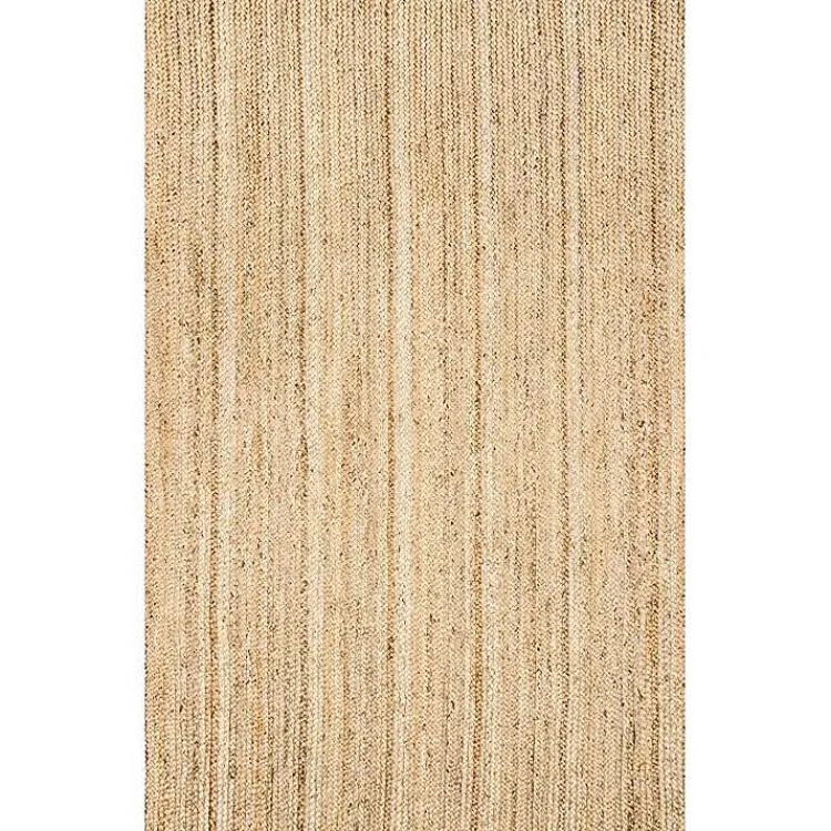 Kirklands Home Natural Hand Woven Rigo Jute Area Rug, 10x14 Tan Sale