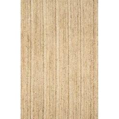 Kirklands Home Natural Hand Woven Rigo Jute Area Rug, 12x18 Tan New