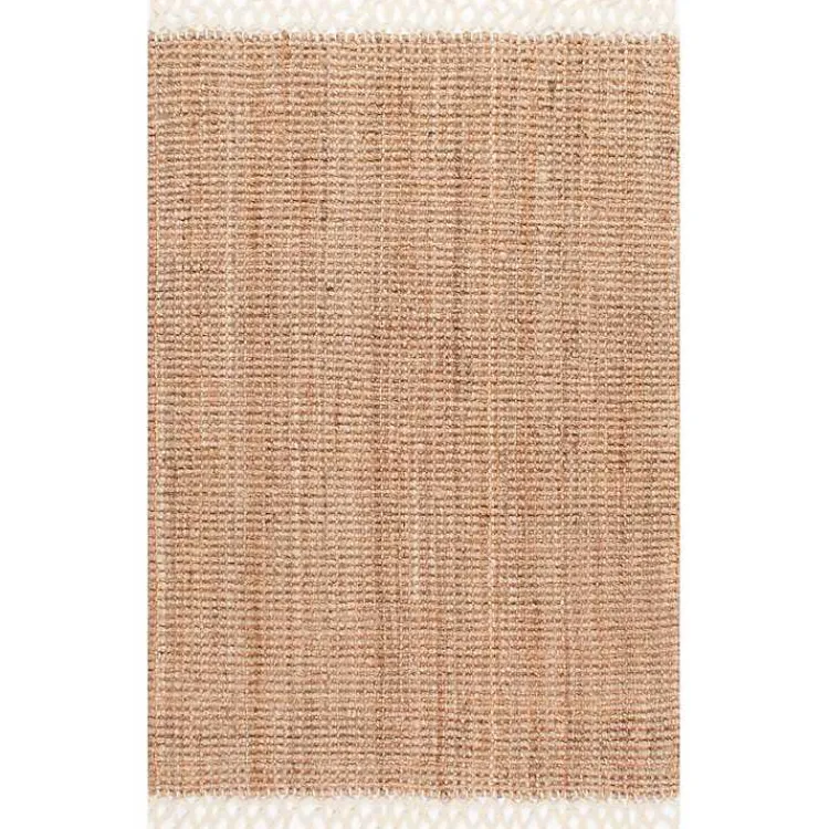 Kirklands Home Natural Handwoven Area Rug, 10x14 Tan Hot