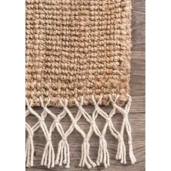 Kirklands Home Natural Handwoven Area Rug, 10x14 Tan Hot