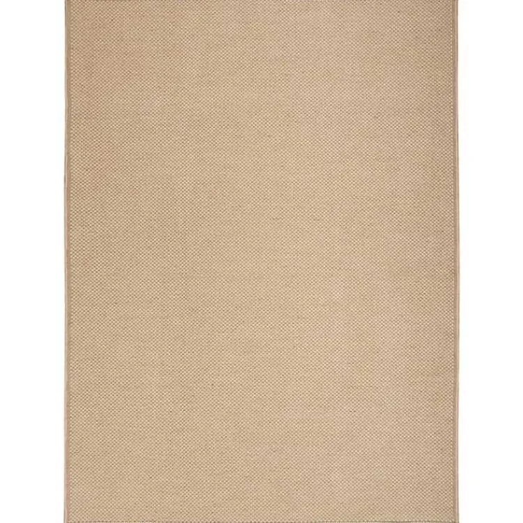Kirklands Home Natural Jute Solid Woven Area Rug, 3x5 Tan Clearance