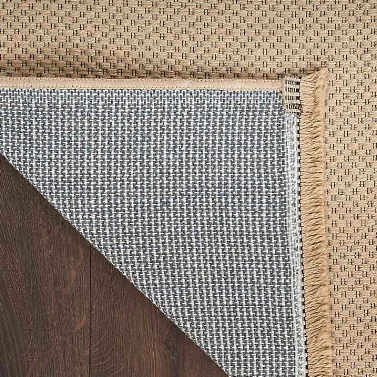 Kirklands Home Natural Jute Solid Woven Area Rug, 3x5 Tan Clearance