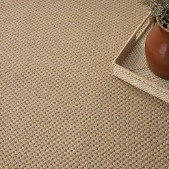 Kirklands Home Natural Jute Solid Woven Area Rug, 3x5 Tan Clearance