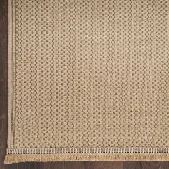 Kirklands Home Natural Jute Solid Woven Area Rug, 7x9 Tan Clearance