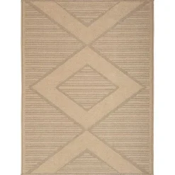Kirklands Home Natural Jute Woven Diamond Area Rug, 3x5 Best