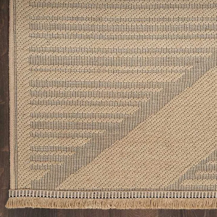 Kirklands Home Natural Jute Woven Diamond Area Rug, 5x7