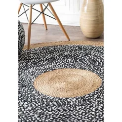 Kirklands Home Natural Lesha Round Rug, 6 ft. Clearance