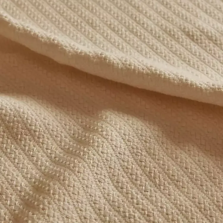 Blankets & Throws>Kirklands Home Natural Liquid Cotton King Blanket Tan