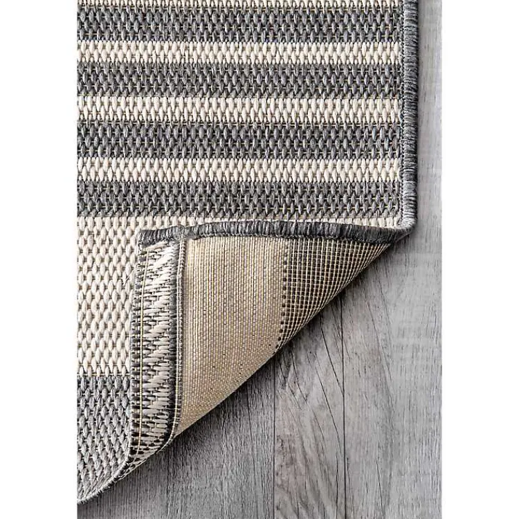 Kirklands Home Natural Robin Stripe Outdoor Rug, 5x7 Tan Best