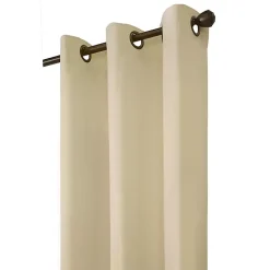Kirklands Home Natural Room Darkening Curtain Panel Set, 72 in. Tan Hot