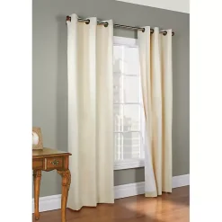 Kirklands Home Natural Room Darkening Curtain Panel Set, 72 in. Tan Hot