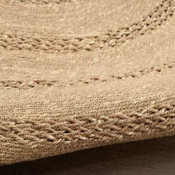 Kirklands Home Natural Seagrass Indoor/Outdoor Area Rug, 3x3 Tan New