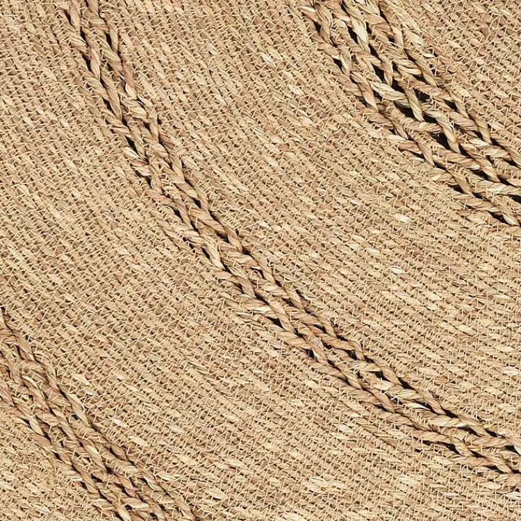 Kirklands Home Natural Seagrass Indoor/Outdoor Area Rug, 4x4 Tan Outlet