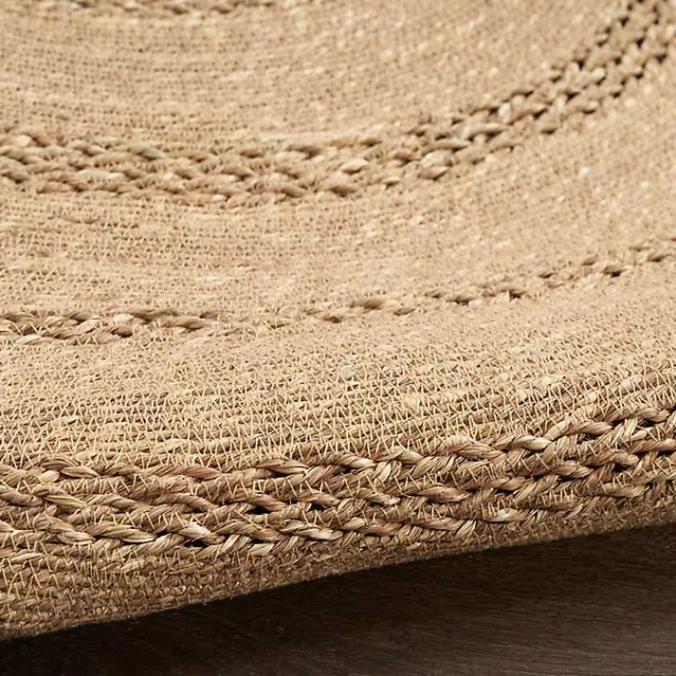 Kirklands Home Natural Seagrass Indoor/Outdoor Area Rug, 5x5 Tan New