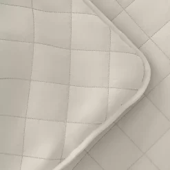 Kirklands Home Natural Stitched Diamond 2-pc. Twin Quilt Set Ivory Sale