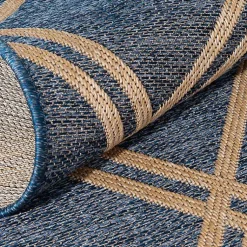 Kirklands Home Navy Adelaide Trellis Outdoor Area Rug, 6x9 Blue Online