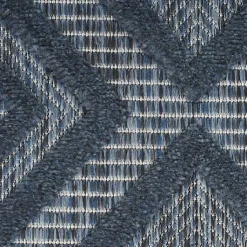 Kirklands Home Navy Diamond Indoor/Outdoor Area Rug, 5x7 Blue Best
