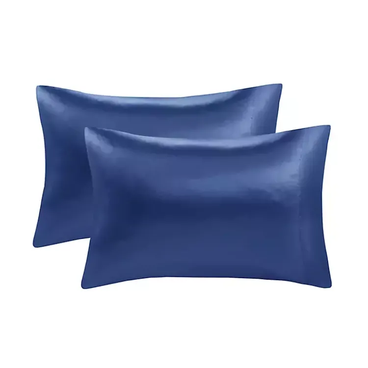 Kirklands Home Navy Satin 6-pc. Queen Sheet Set Blue Clearance