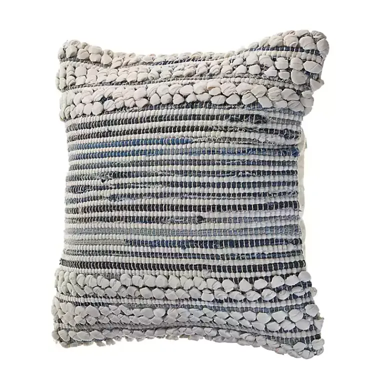 Pillows>Kirklands Home Navy Bold Textured Pillow