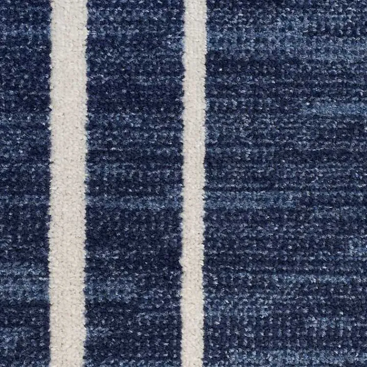 Kirklands Home Navy Bordered Indoor/Outdoor Accent Rug, 2x4 Blue Hot