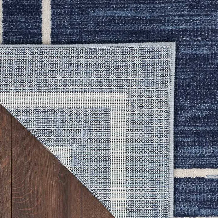 Kirklands Home Navy Bordered Indoor/Outdoor Area Rug, 5x7 Best