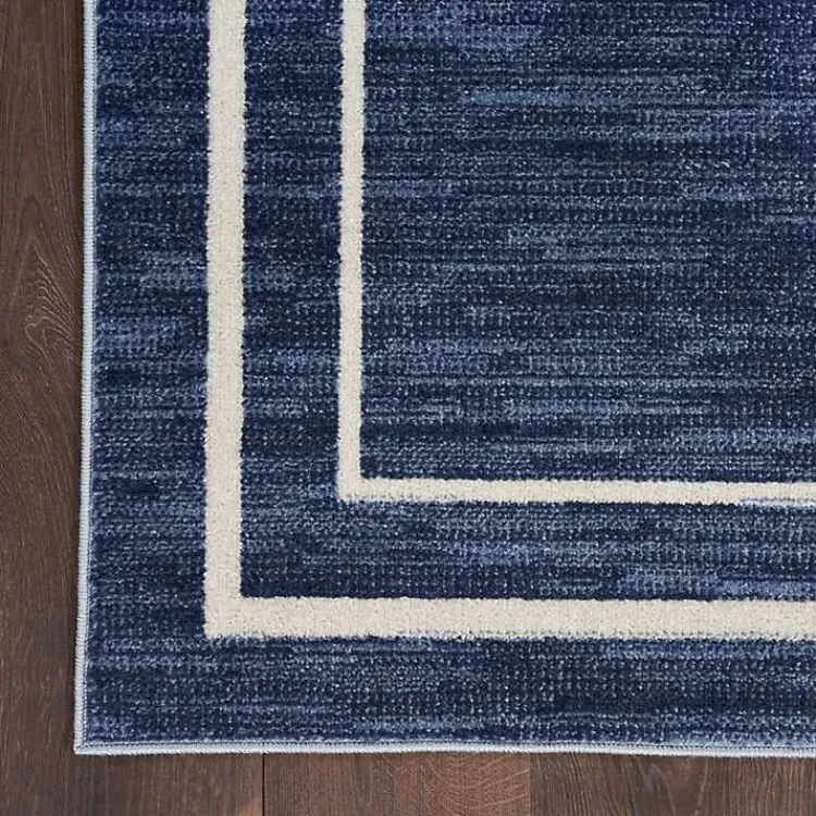 Kirklands Home Navy Bordered Indoor/Outdoor Area Rug, 5x7 Best