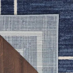 Kirklands Home Navy Bordered Indoor/Outdoor Area Rug, 8x10 Blue Best