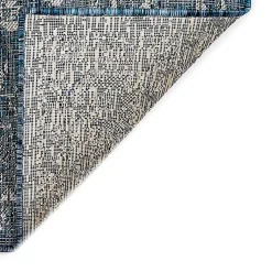Kirklands Home Navy Botanical Hannah Indoor/Outdoor Rug, 4x7 Blue Online