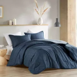 Kirklands Home Navy Chambray 3-pc. Full/Queen Comforter Set Blue Sale