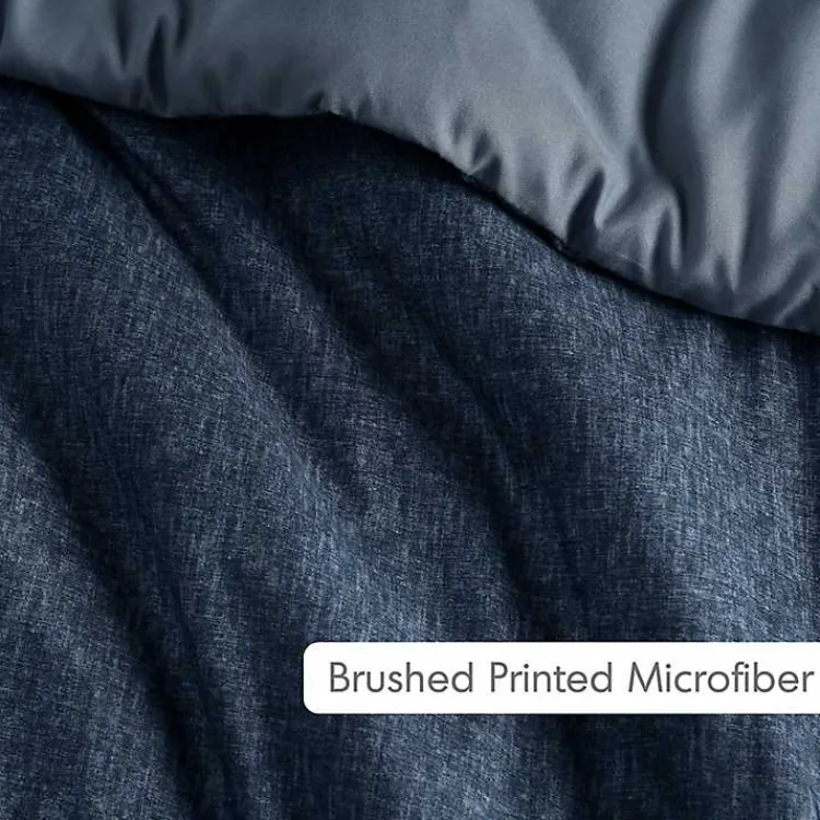 Kirklands Home Navy Chambray 3-pc. Full/Queen Comforter Set Blue Sale