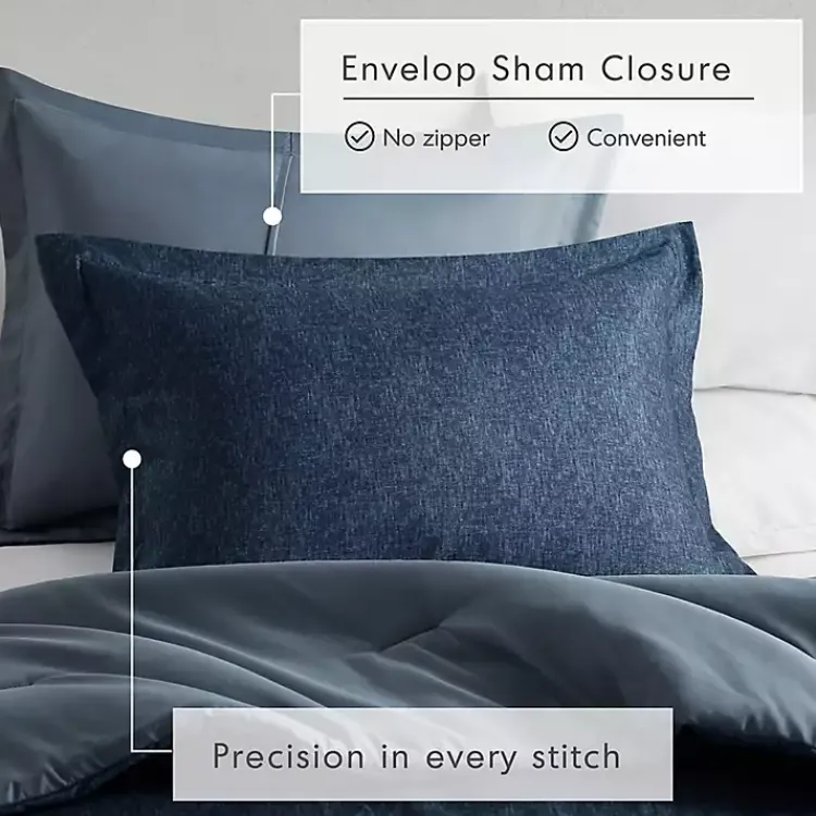 Kirklands Home Navy Chambray 2-pc. Twin/Twin XL Comforter Set Blue Sale