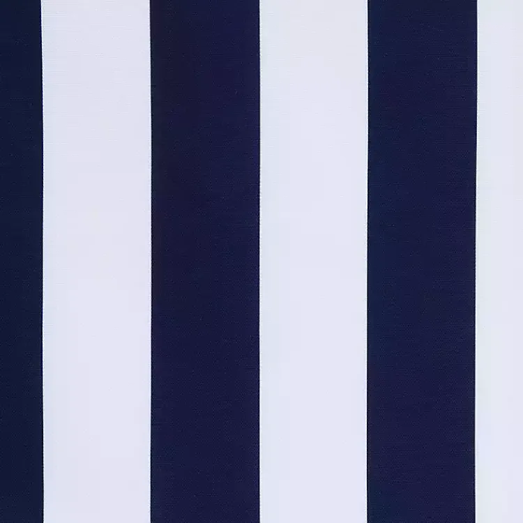 Kirklands Home Navy Coastal Stripe Outdoor Curtain Panel, 84 in.