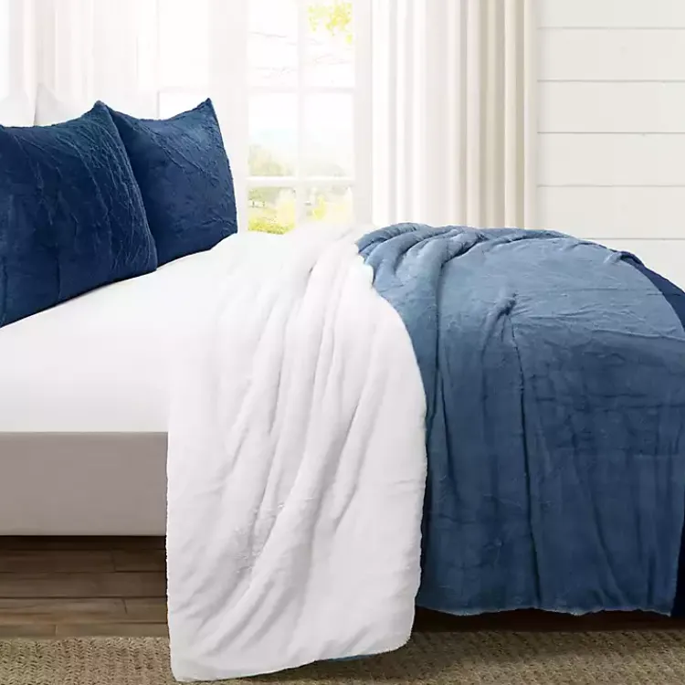 Kirklands Home Navy Color Block 3-pc. Full/Queen Comforter Set Blue Best