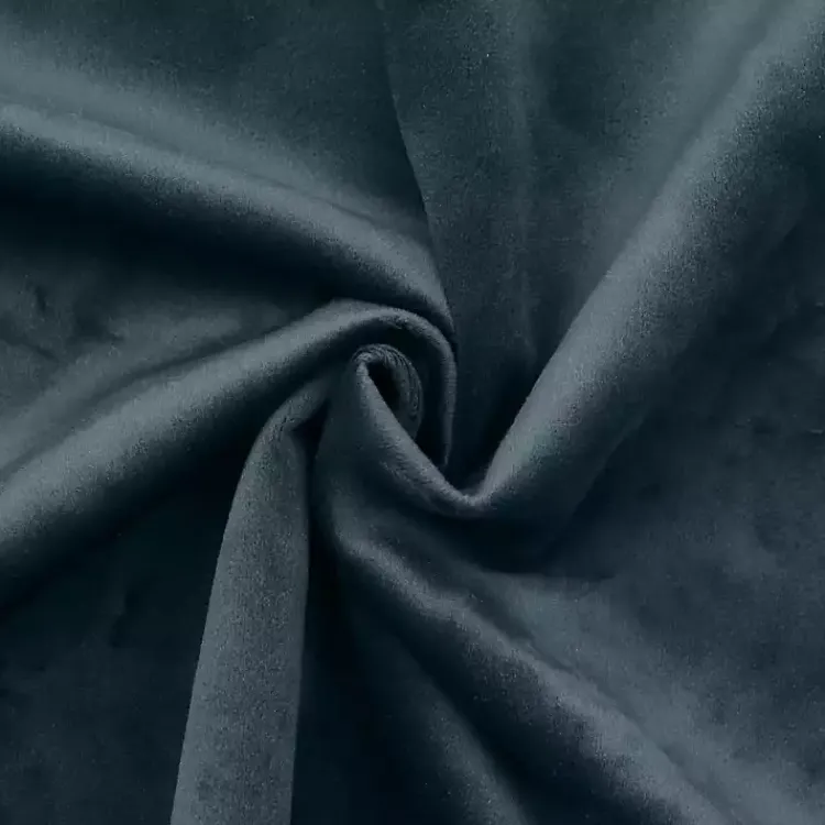 Kirklands Home Navy Faux Suede Blackout Curtain Panel, 95 in. Blue Sale