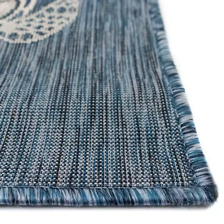 Kirklands Home Navy Harrison Turtle Indoor/Outdoor Area Rug, 7x9 Blue Discount