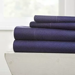 Kirklands Home Navy Hearts 4-pc. King Sheet Set Blue Sale