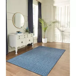 Kirklands Home Navy Intertwine Indoor/Outdoor Area Rug, 4x7 Blue Sale