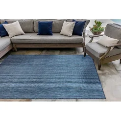 Kirklands Home Navy Intertwine Indoor/Outdoor Area Rug, 6x9 Blue Online