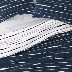 Kirklands Home Navy Linear Reversible 3-pc. Queen Quilt Set Discount