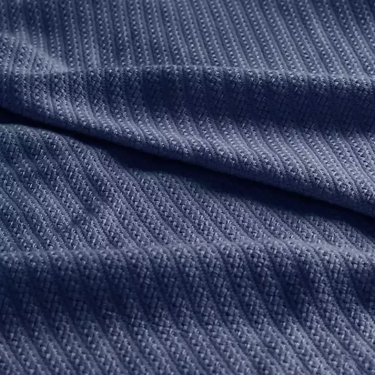 Blankets & Throws>Kirklands Home Navy Liquid Cotton King Blanket Blue