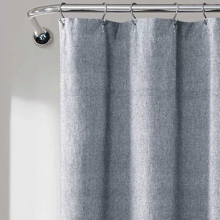 Kirklands Home Navy Nantucket Tassel Fringe Shower Curtain Blue Online