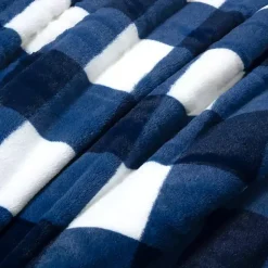 Kirklands Home Navy Plaid Faux Fur 3-pc. Full/Queen Comforter Set Online