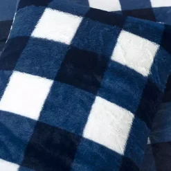 Kirklands Home Navy Plaid Faux Fur 3-pc. Full/Queen Comforter Set Online