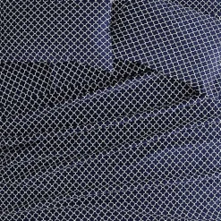 Kirklands Home Navy Quatrefoil 4-pc. California King Sheet Set Blue Discount