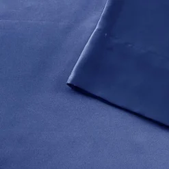 Kirklands Home Navy Satin King 2-pc. Pillow Case Set Blue Outlet